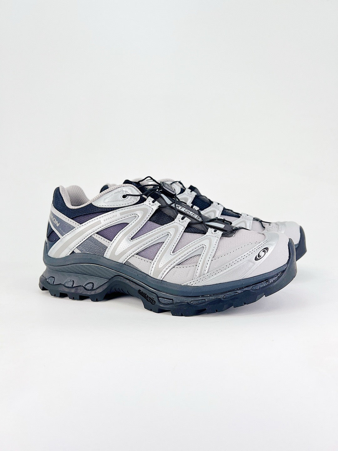 Salomon XT-6 Outdoor Trail Sneakers Men Women Hiking Trail Running Shoes Silver Navy Purple