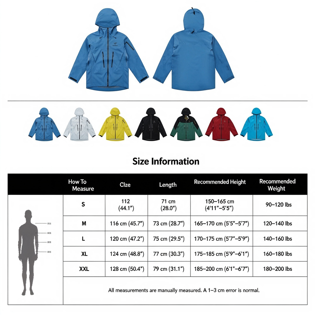 Arc'teryx Alpha SV Gen 6 Waterproof Hard Shell Hooded Jacket for Skiing Hiking Outdoor Unisex Vitality