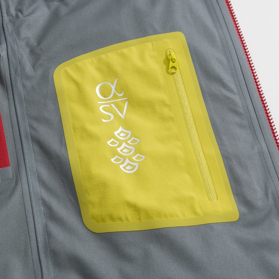 Alpha SV Style Lunar New Year Limited Edition Hooded Waterproof Jacket Unisex – Lemon Yellow & Navy Black