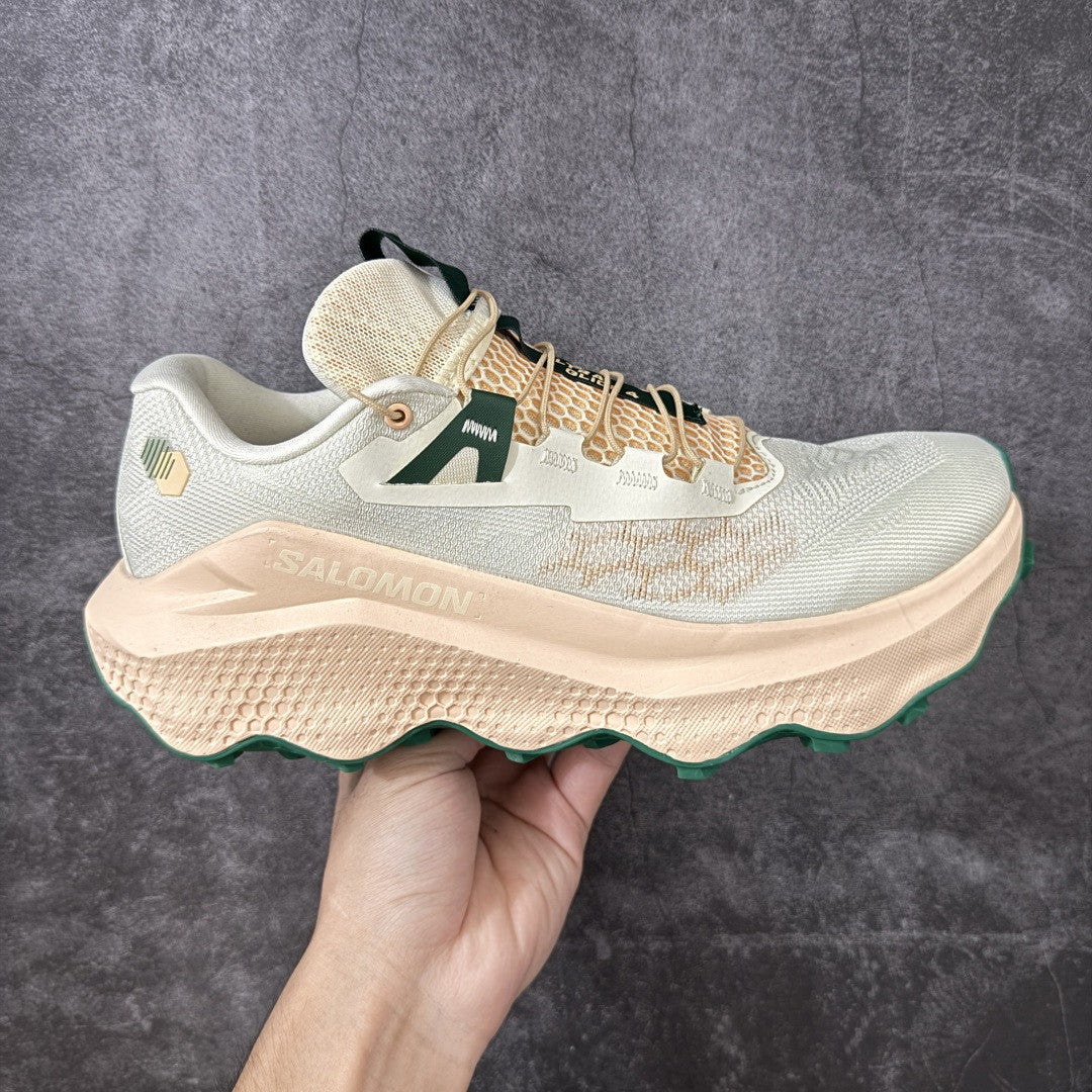 Salomon ULTRA GLIDE 4 Unisex Trail Running Shoes Cream/Sage Green