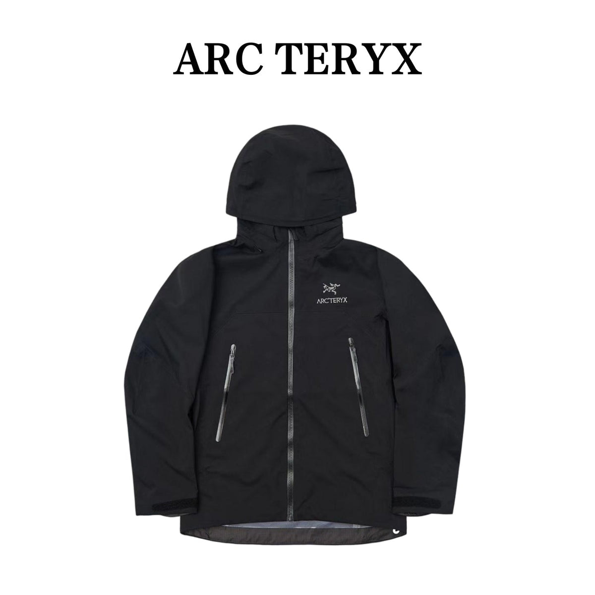 ARC TERYX AR Waterproof & Windproof Outdoor Jacket Shell Jacket Unisex black Two-Tone