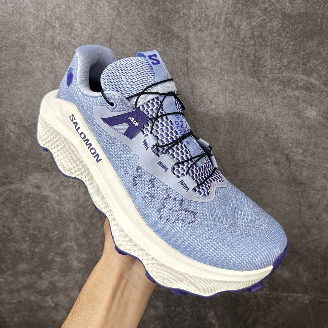 Salomon ULTRA GLIDE 4 Unisex Trail Running Shoes Sky Blue/White/Navy
