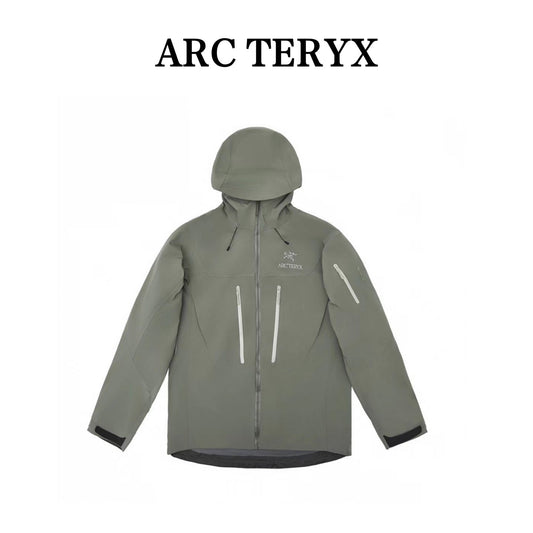 Arc'teryx Alpha SV Gen 6 Waterproof Hard Shell Hooded Jacket for Skiing Hiking Outdoor Unisex tatsu