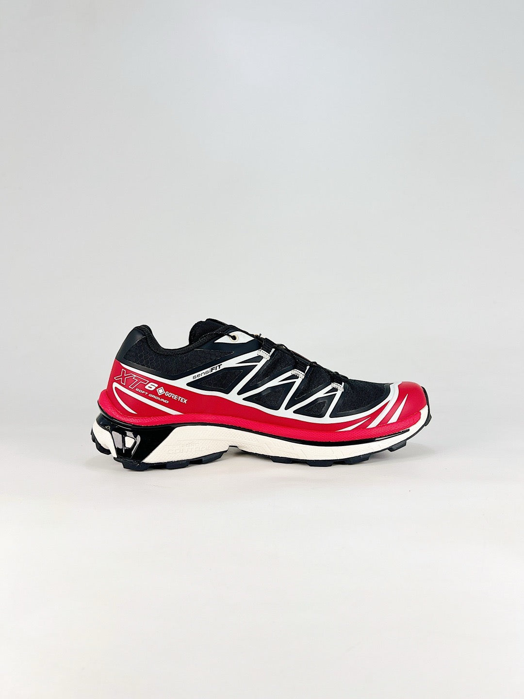 Salomon XT-6 GTX Outdoor Hiking Sneakers Trail Running Shoes Unisex Black Red