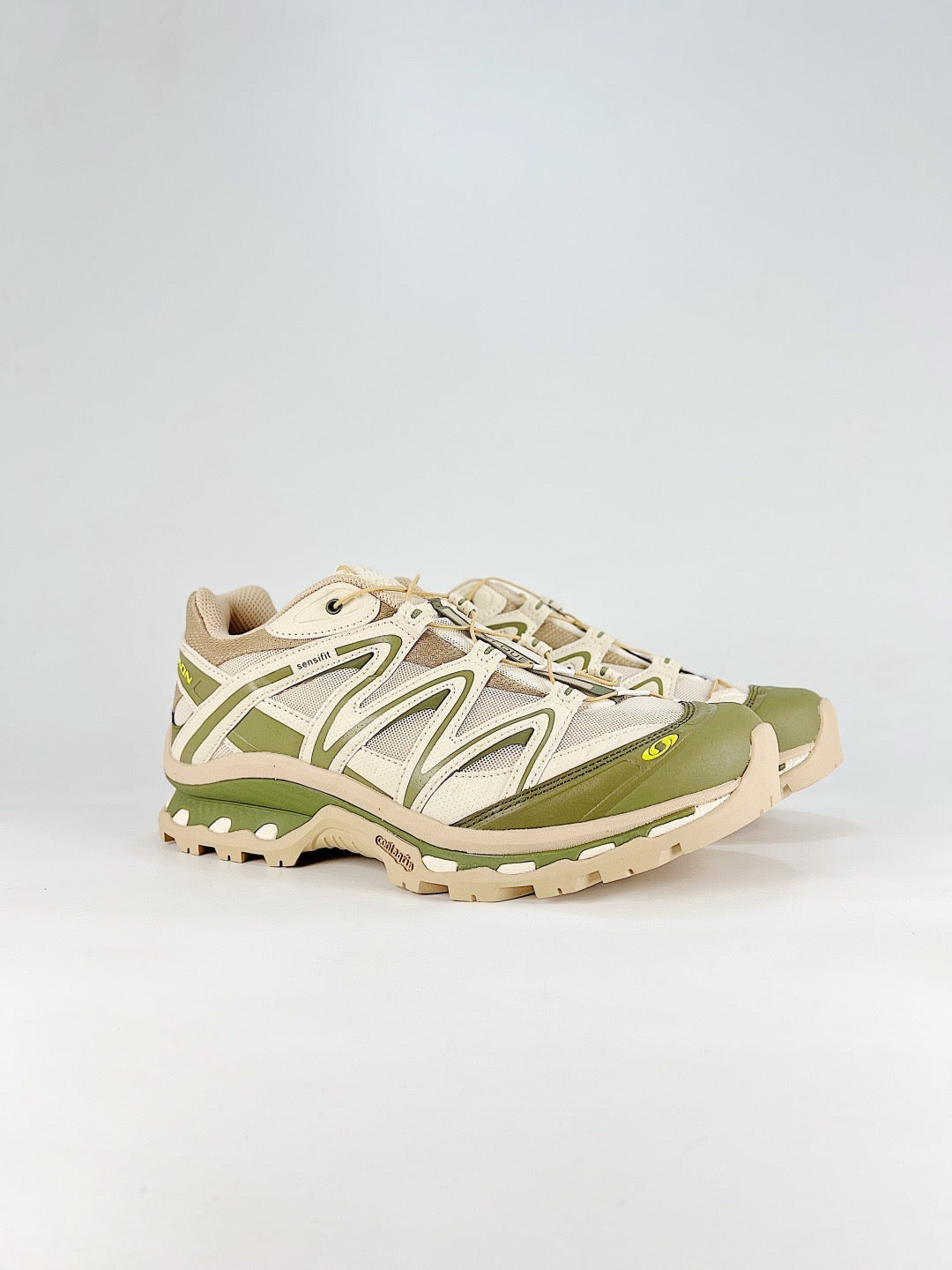 Salomon XT-6 S-LAB Outdoor Trail Sneakers Men Women Hiking Trail Running Shoes Unisex Cream Olive Green
