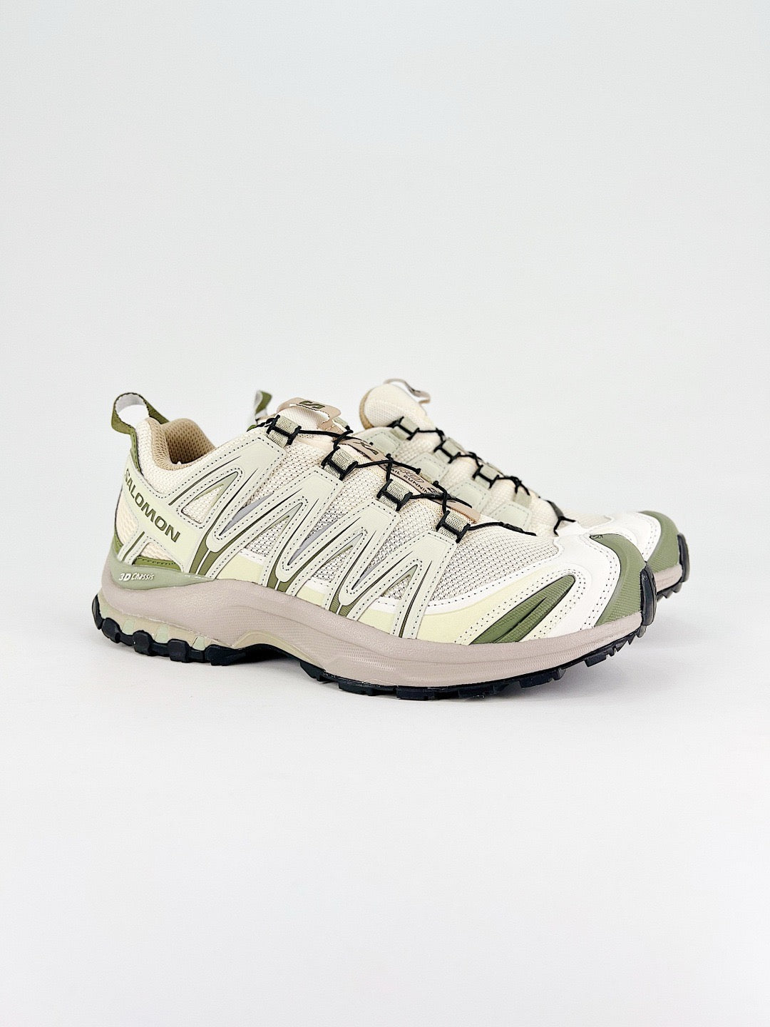Salomon XT-6 Outdoor Trail Sneakers Men Women Hiking Trail Running Shoes Cream Light Olive