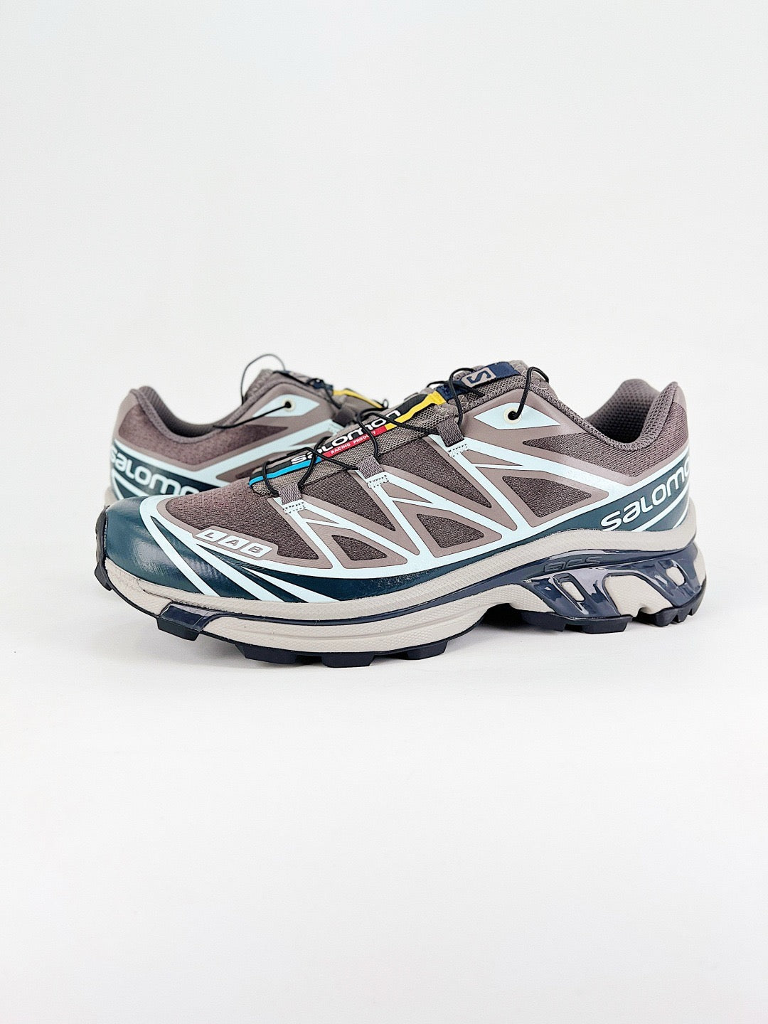 Salomon XT-6 S-LAB Outdoor Trail Sneakers Men Women Hiking Trail Running Shoes Brown Teal