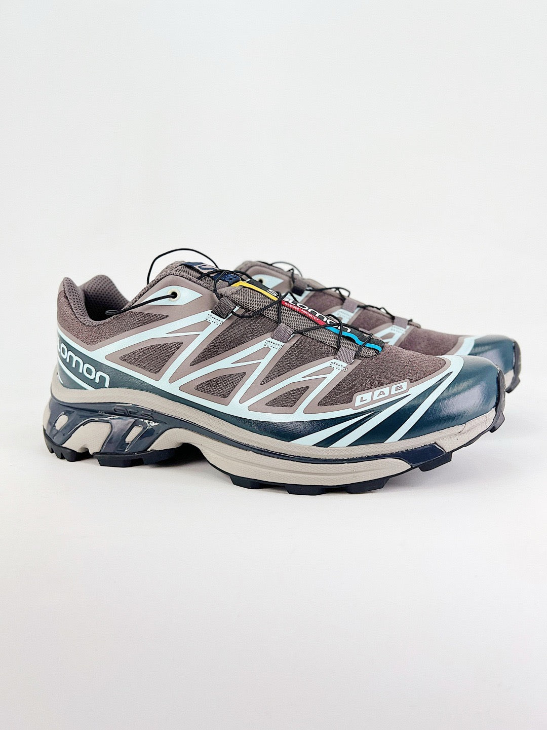 Salomon XT-6 S-LAB Outdoor Trail Sneakers Men Women Hiking Trail Running Shoes Brown Teal
