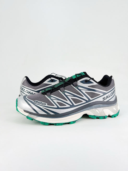 Salomon XT-6 S-LAB Outdoor Trail Sneakers Men Women Hiking Trail Running Shoes Silver Teal