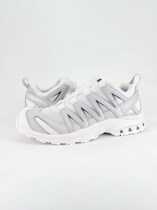 Salomon XT-6  Outdoor Trail Sneakers Men Women Hiking Trail Running Shoes Light Grey White