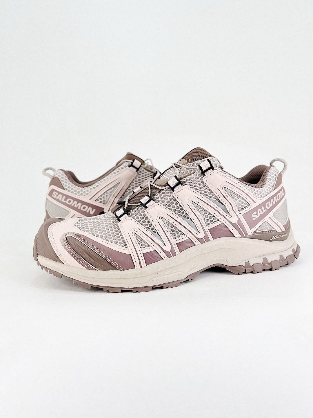 Salomon XT-6  Outdoor Trail Sneakers Men Women Hiking Trail Running Shoes Pink Brown