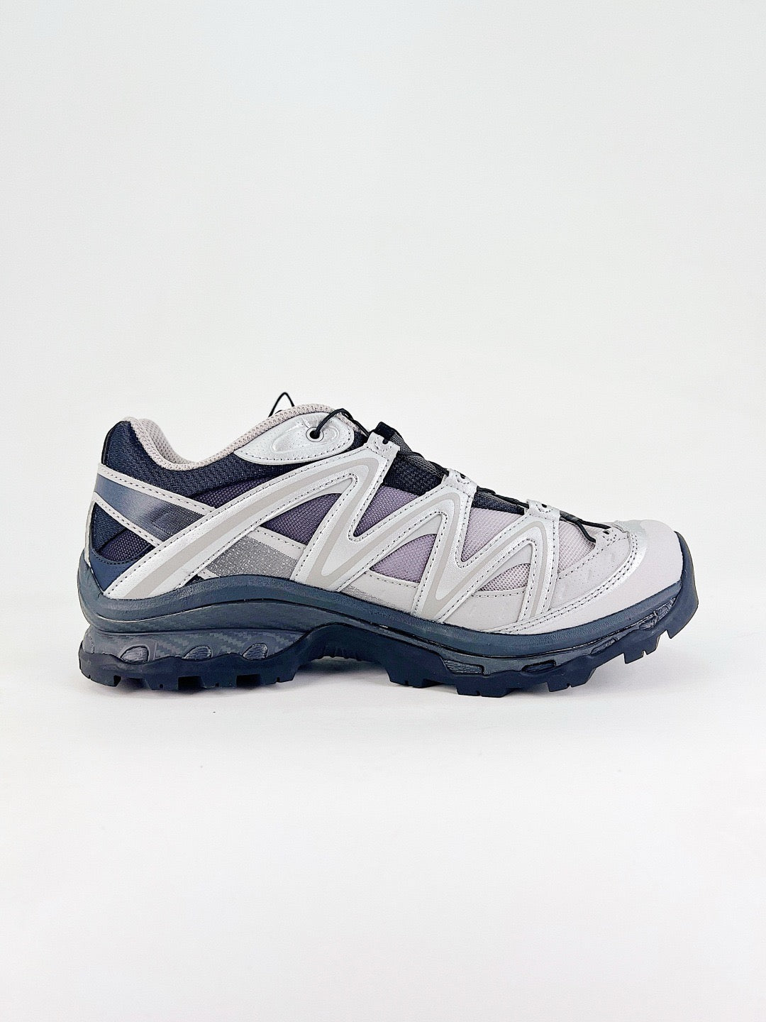 Salomon XT-6  Outdoor Trail Sneakers Men Women Hiking Trail Running Shoes Silver Navy Purple