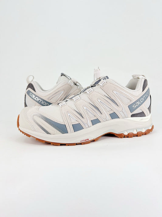 Salomon XT-6  Outdoor Trail Sneakers Men Women Hiking Trail Running Shoes Off-white Slate Blue