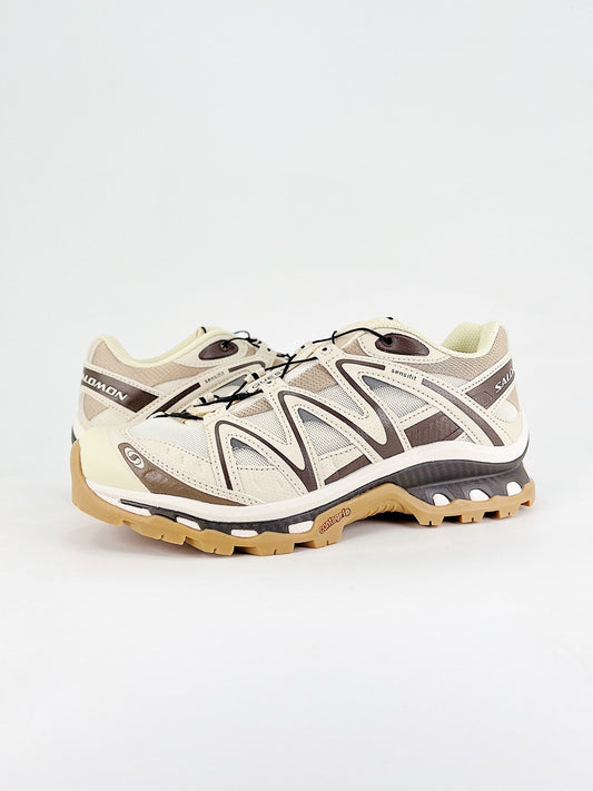 Salomon XT-6  Outdoor Trail Sneakers Men Women Hiking Trail Running Shoes Cream Brown