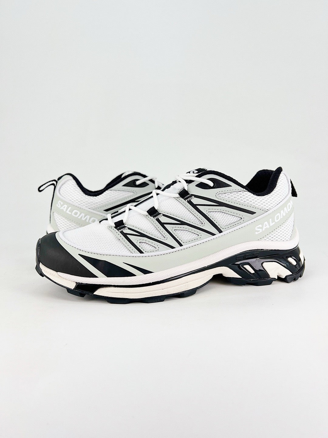 Salomon XT-6  Outdoor Trail Sneakers Men Women Hiking Trail Running Shoes Light Grey Black