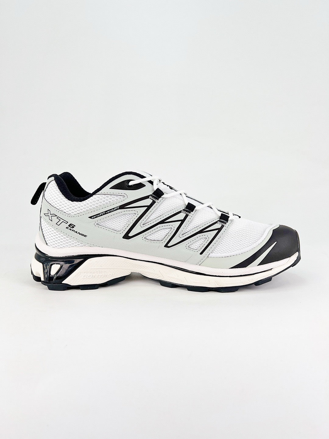 Salomon XT-6  Expanse Outdoor Trail Sneakers Men Women Hiking Trail Running Shoes White / Metal / Black