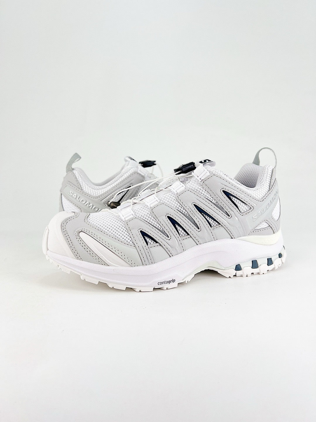 Salomon XT-6  Outdoor Trail Sneakers Men Women Hiking Trail Running Shoes Light Silver White