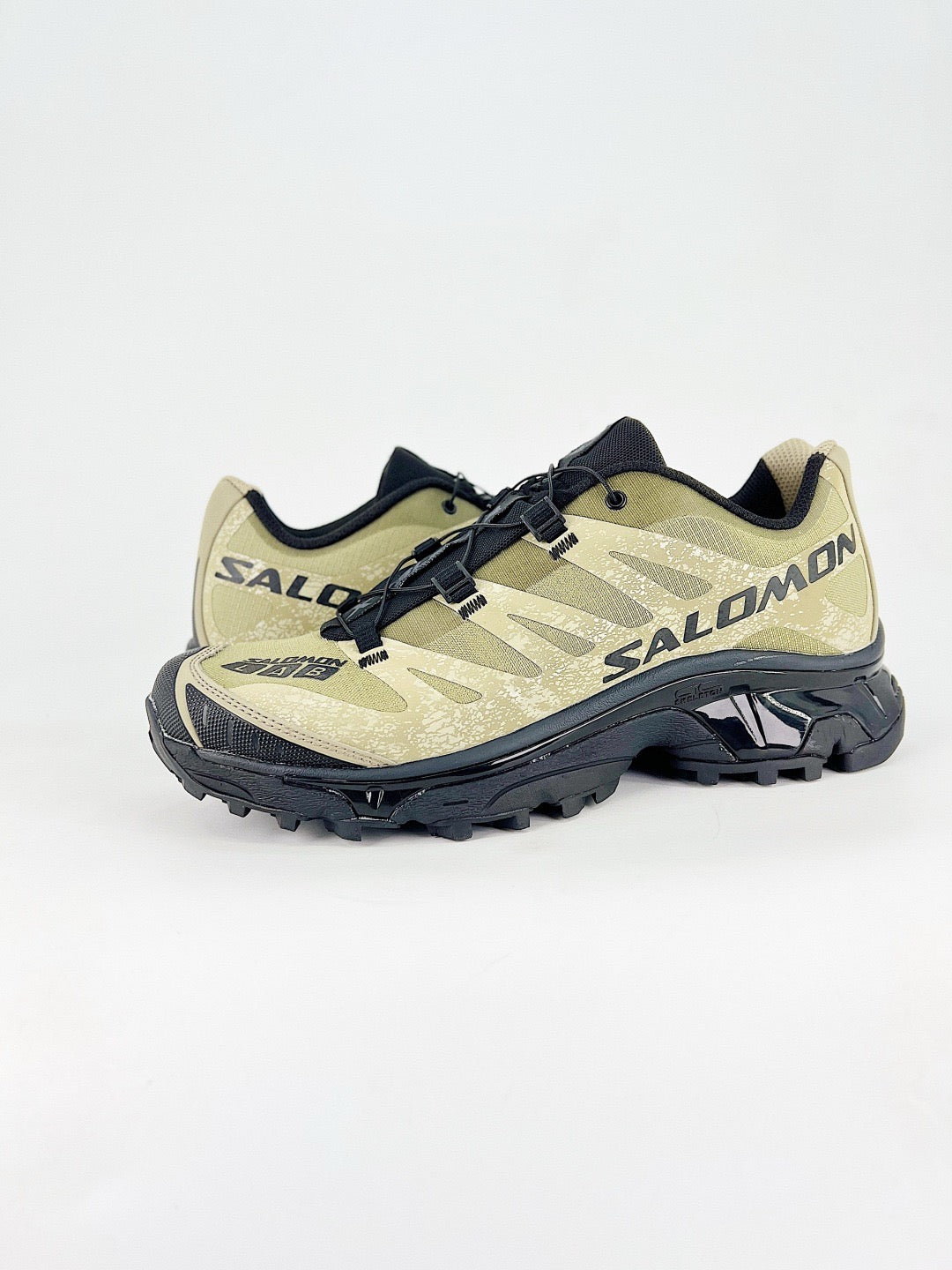 Salomon XT-6 S-LAB Sneakers Men Women Khaki Speckled Black Outdoor Hiking Shoes
