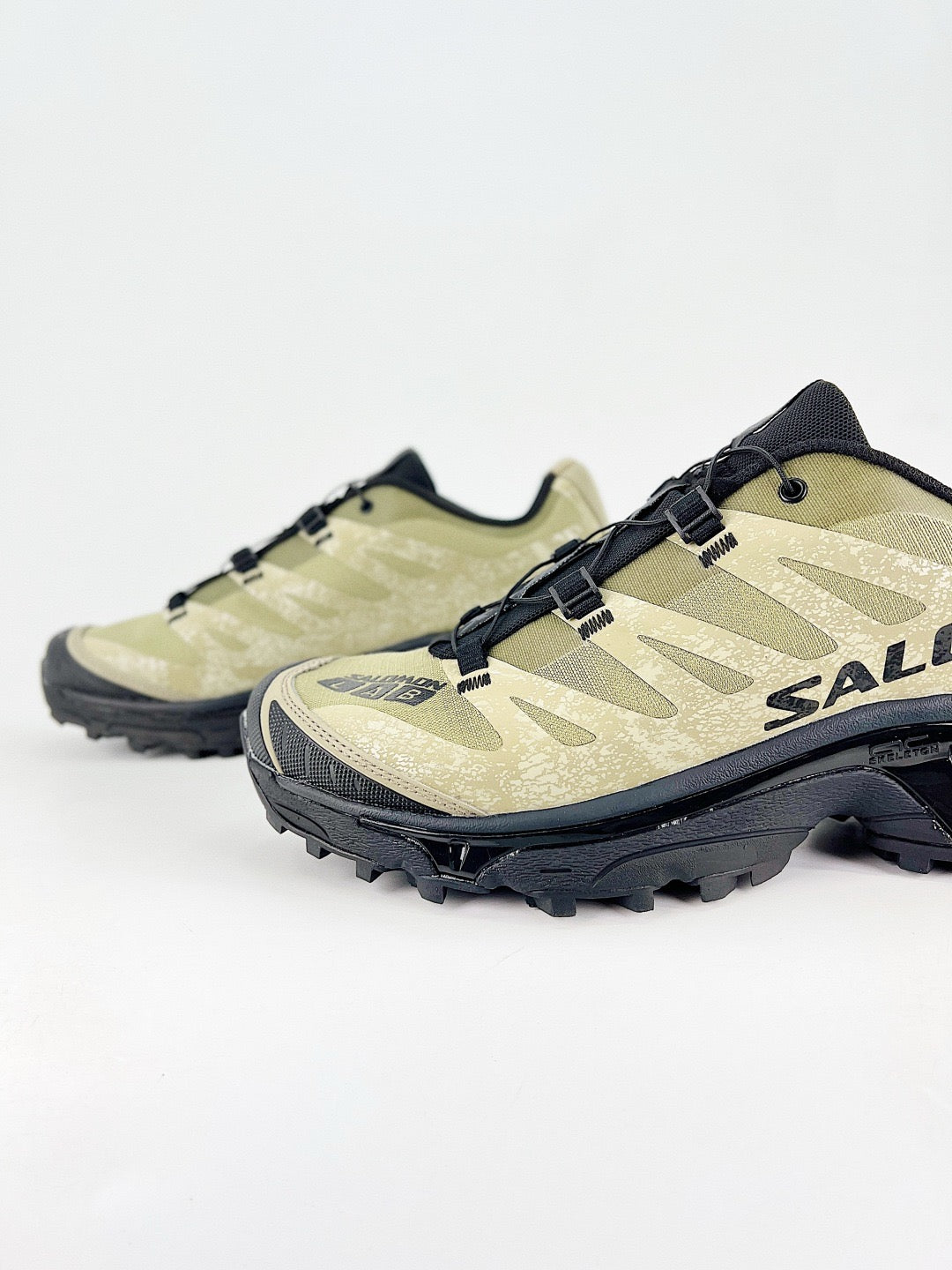 Salomon XT-6 S-LAB Sneakers Men Women Khaki Speckled Black Outdoor Hiking Shoes