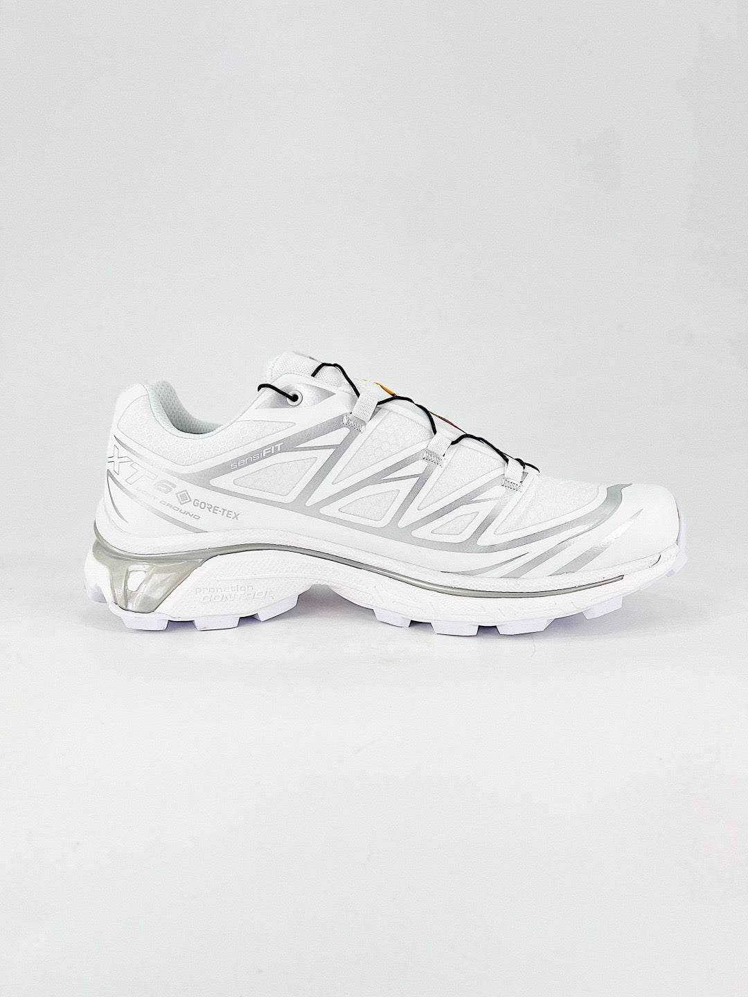 Salomon XT-6 GTX Sneakers Men Women White Silver Waterproof Hiking Shoes