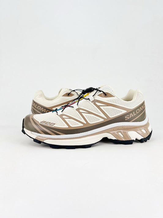 Salomon XT-6 S-LAB Cream Tan Sneakers, Unisex Outdoor Hiking Shoes