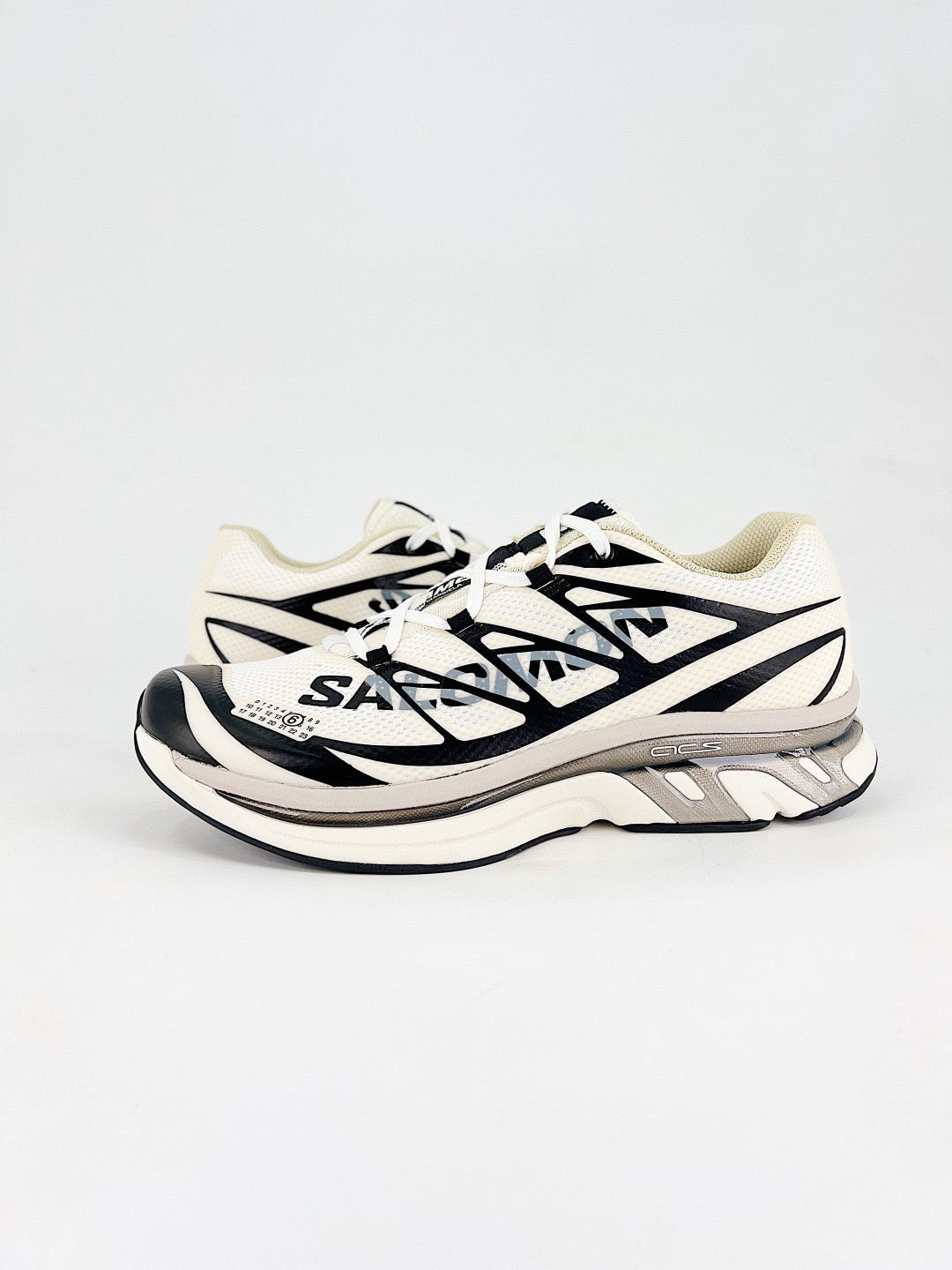 Salomon XT-6 S-LAB Outdoor Trail Running Sneakers Unisex Cream White & Black