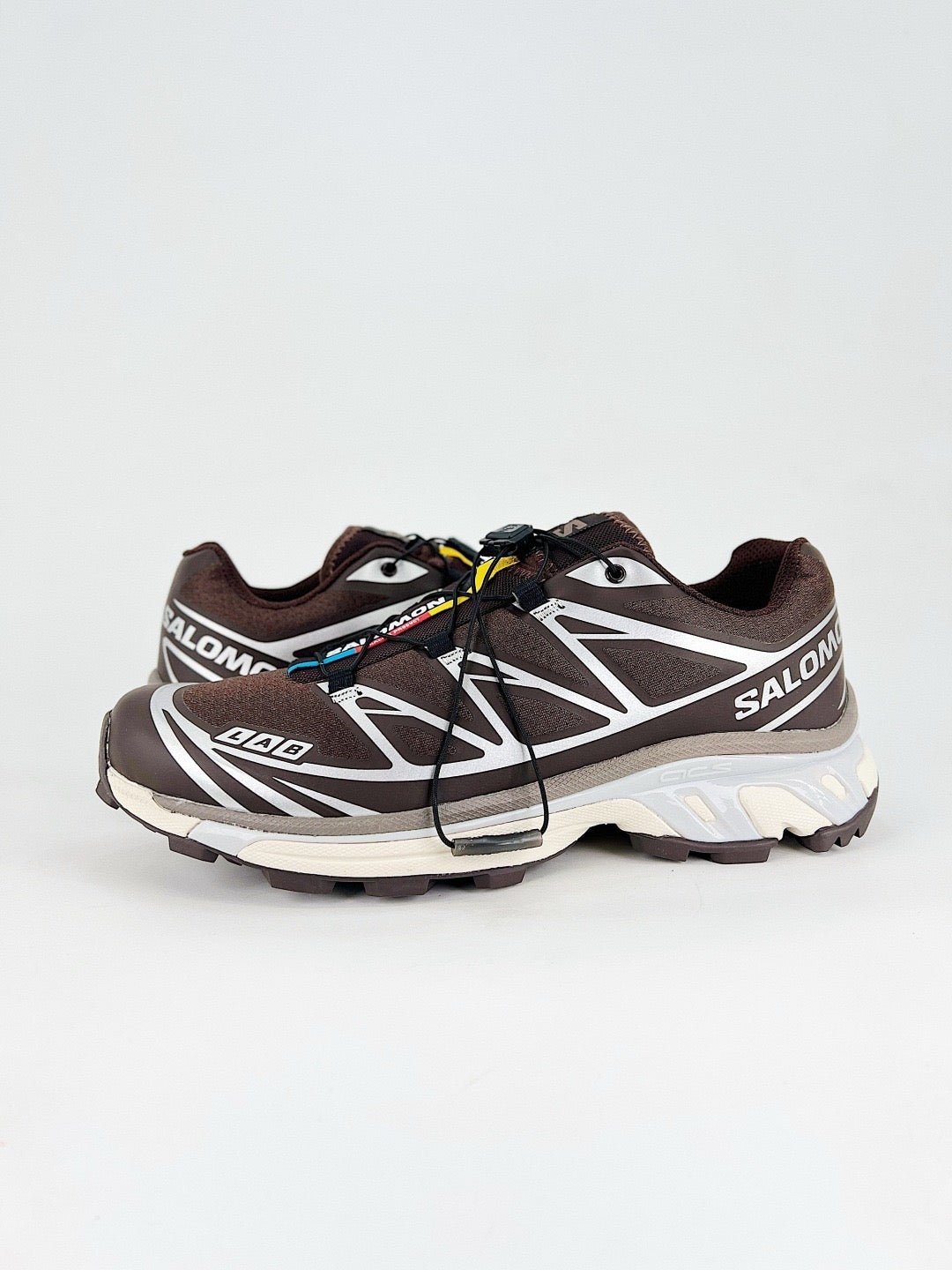 Salomon XT-6 S-LAB Outdoor Trail Running Sneakers Unisex Dark Brown & Silver