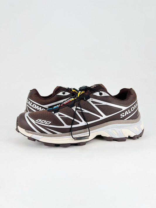 Salomon XT-6 S-LAB Outdoor Trail Running Sneakers Unisex Dark Brown & Silver