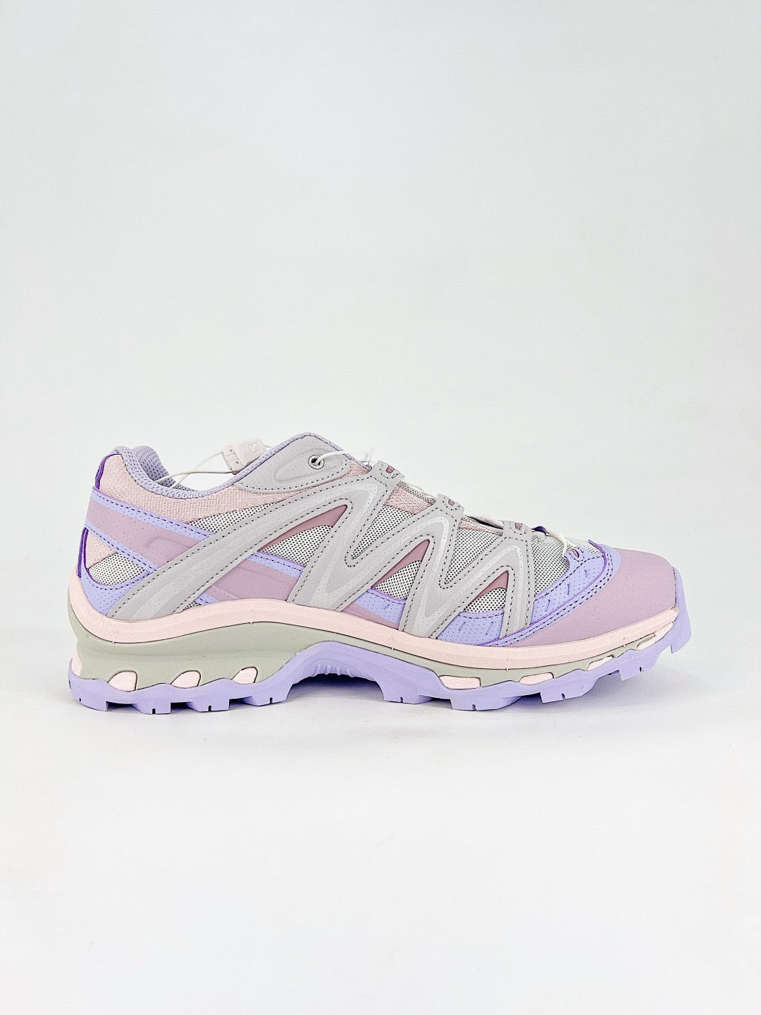 Salomon XT-6 S-LAB Grey Pink Lavender Sneakers, Unisex Outdoor Hiking Shoes