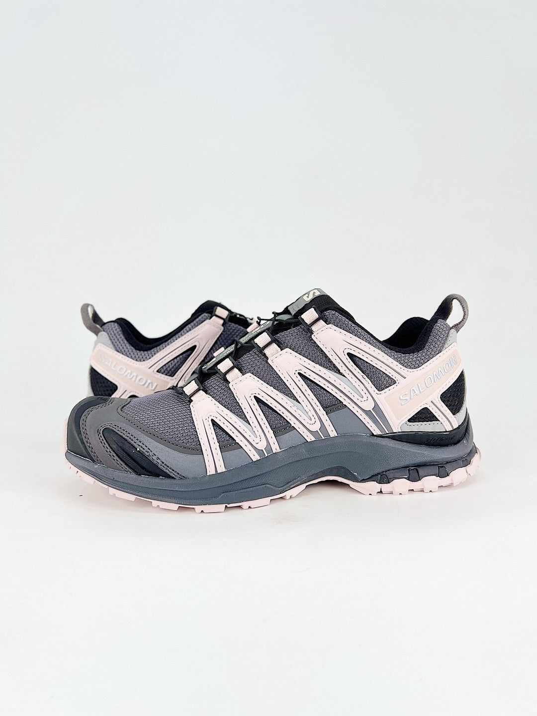 Salomon XT-6 S-LAB Dark Grey Light Pink Sneakers, Unisex Outdoor Hiking Shoes