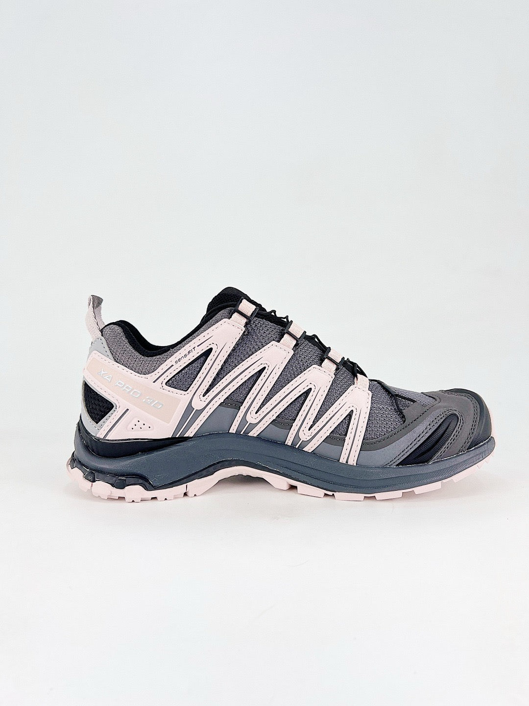 Salomon XT-6 S-LAB Dark Grey Light Pink Sneakers, Unisex Outdoor Hiking Shoes