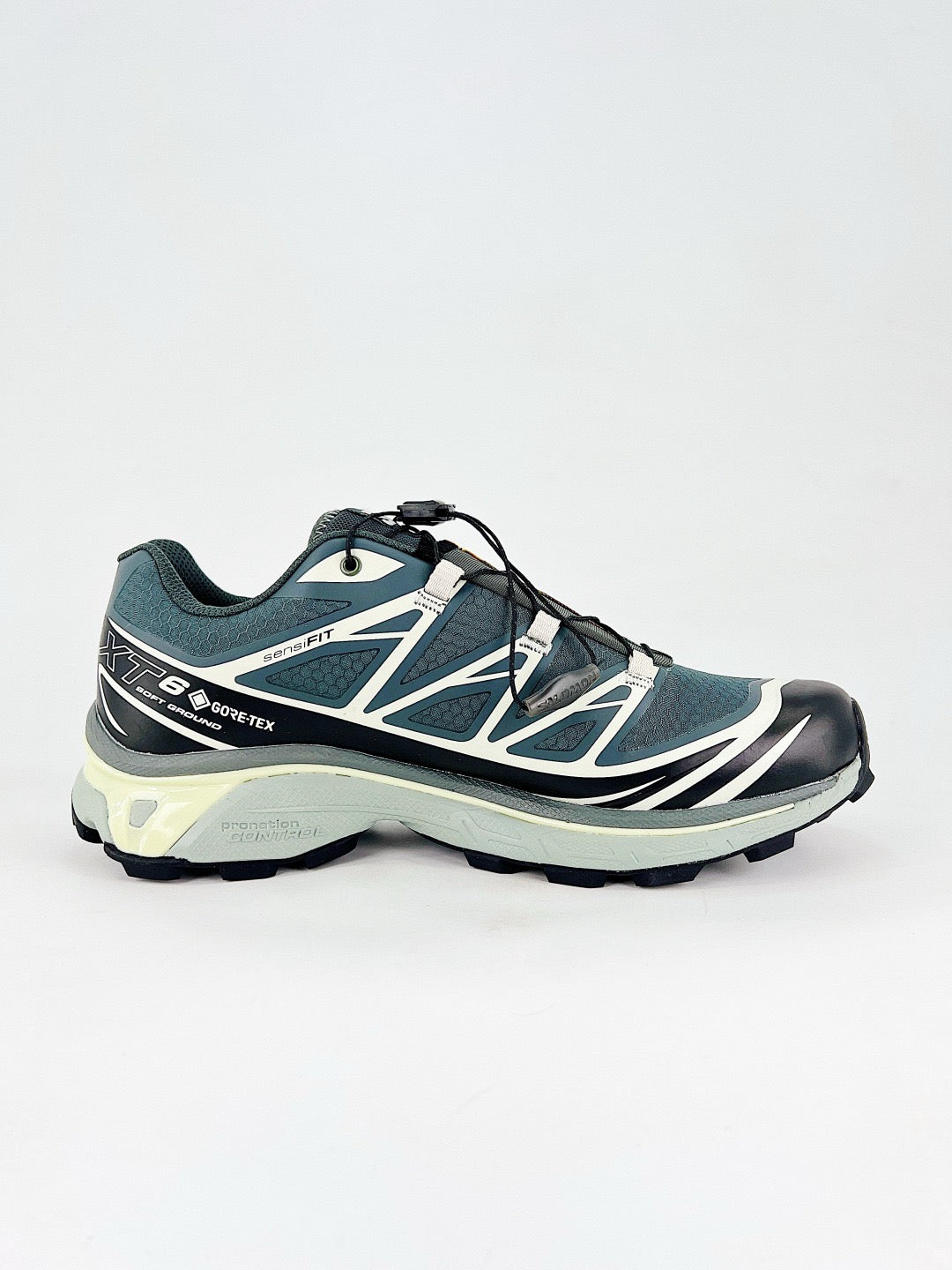 Salomon XT-6 S-LAB GTX Teal Cream Sneakers, Unisex Gore-Tex Hiking Shoes