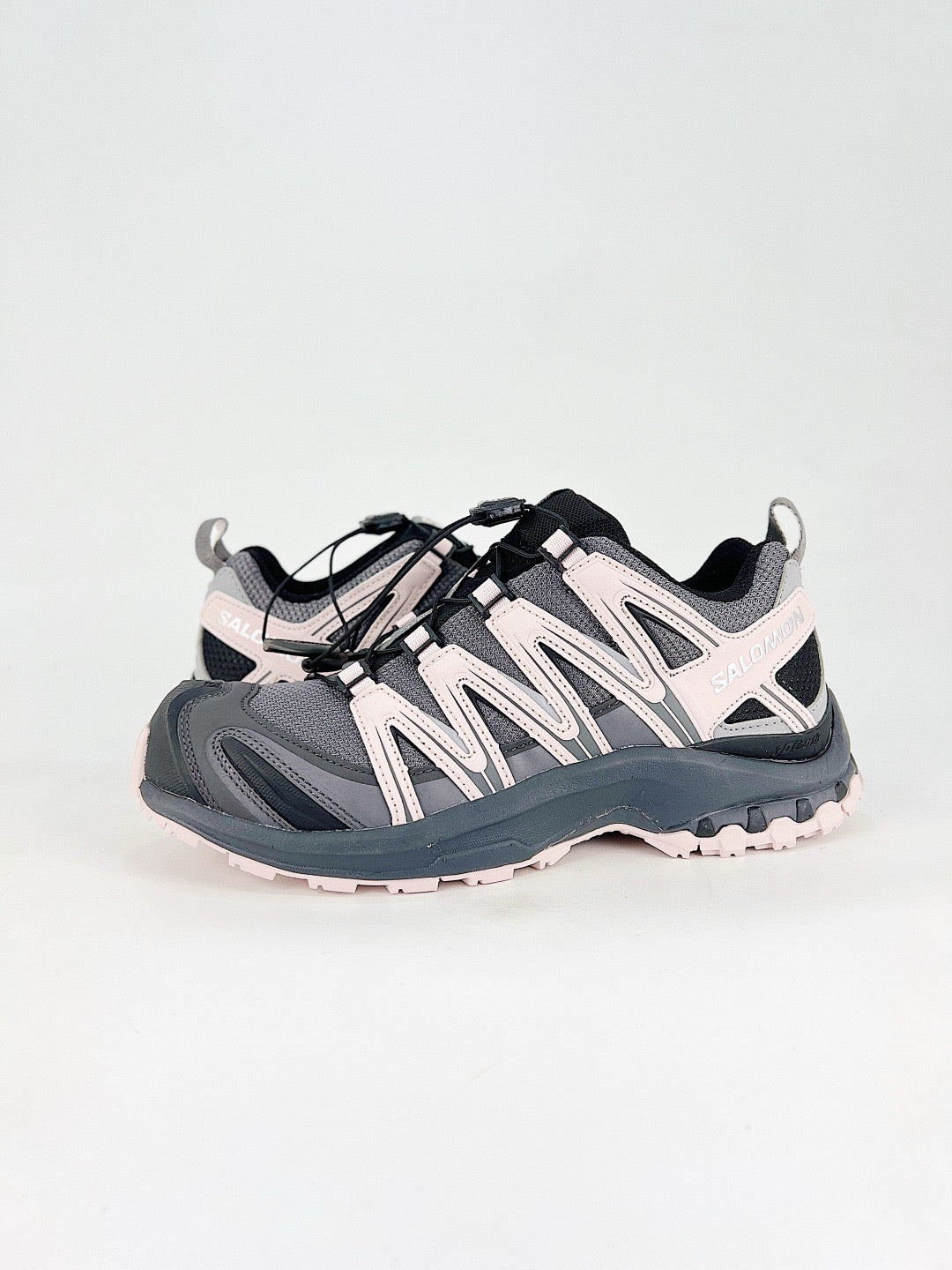 Salomon XT-6 S-LAB Dark Grey Soft Pink Sneakers, Unisex Outdoor Hiking Shoes