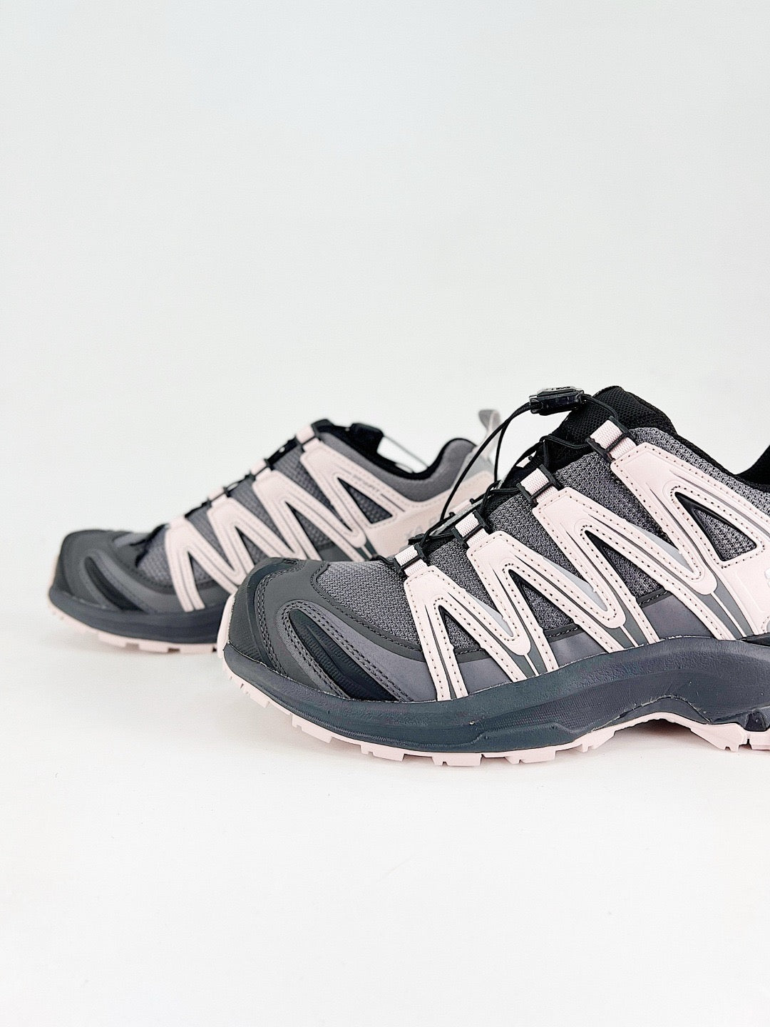 Salomon XT-6 S-LAB Dark Grey Soft Pink Sneakers, Unisex Outdoor Hiking Shoes