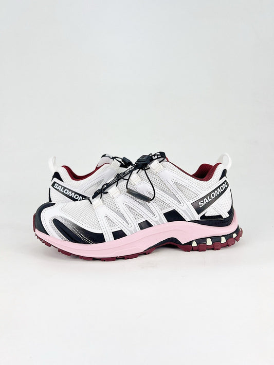 Salomon XT-6 S-LAB White Black Pink Sneakers, Unisex Outdoor Hiking Shoes