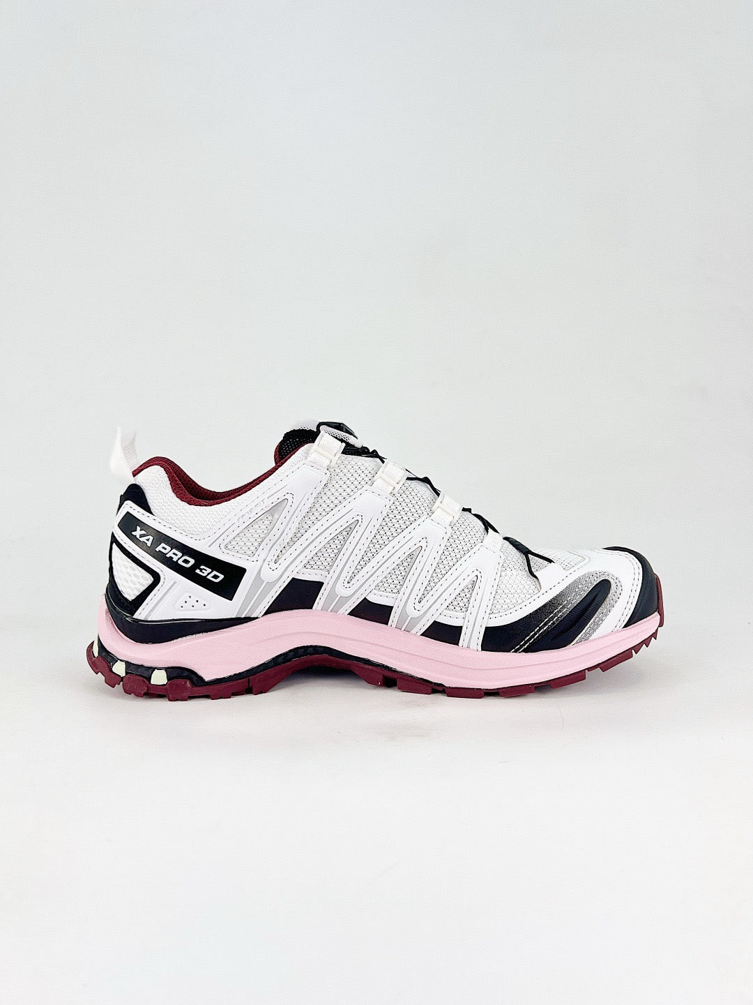 Salomon XT-6 S-LAB White Black Pink Sneakers, Unisex Outdoor Hiking Shoes