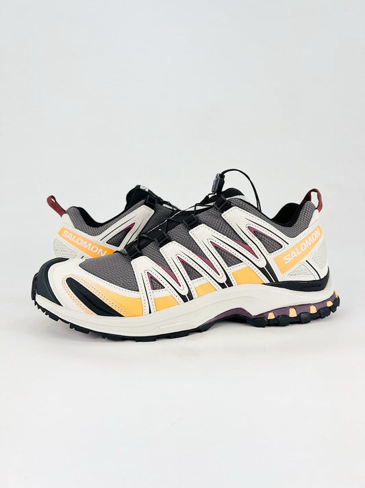 Salomon XT-6 S-LAB White Grey Yellow Sneakers, Unisex Outdoor Hiking Shoes