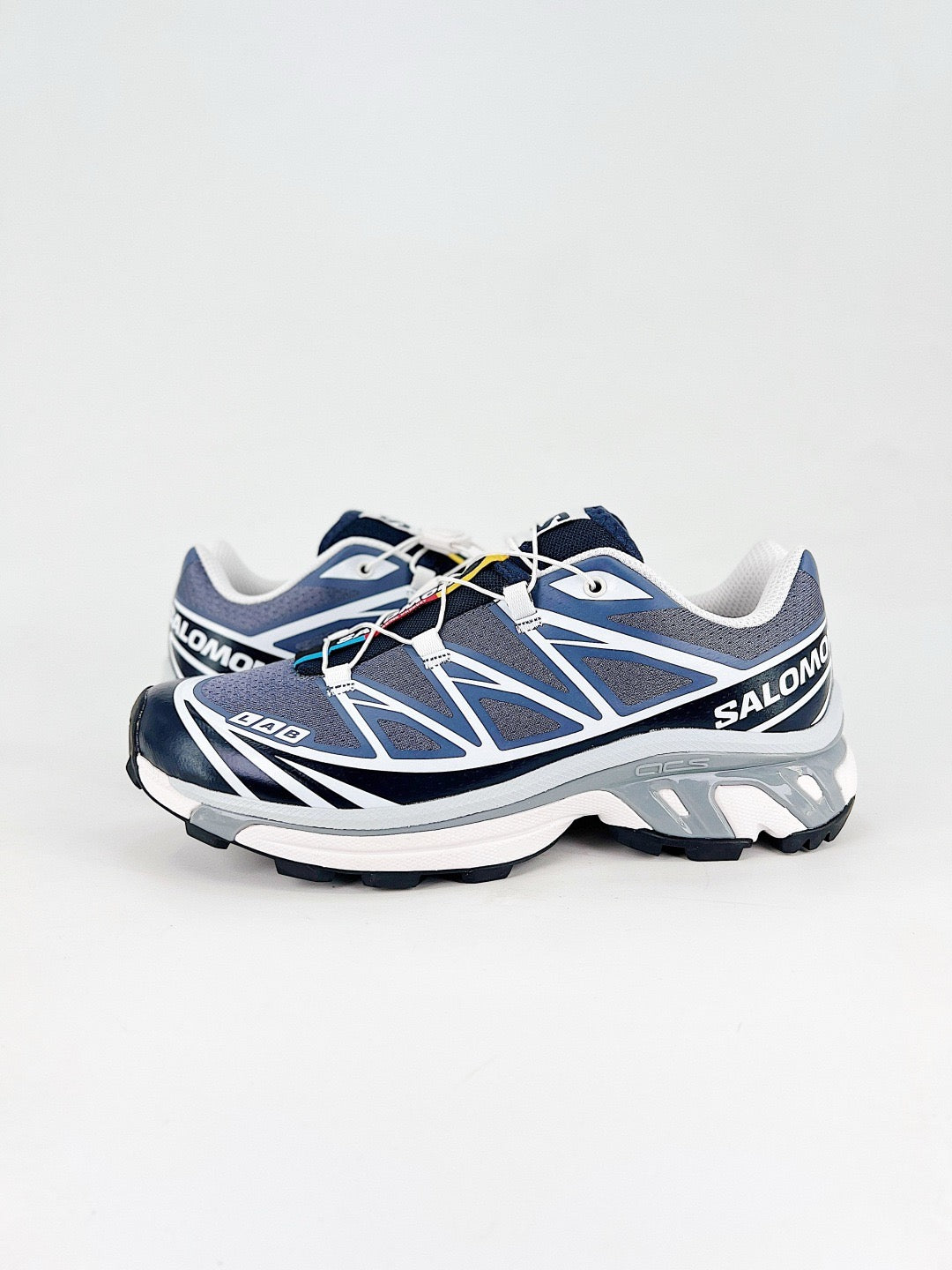 Salomon XT-6 S-LAB Navy Blue White Sneakers, Unisex Outdoor Hiking Shoes