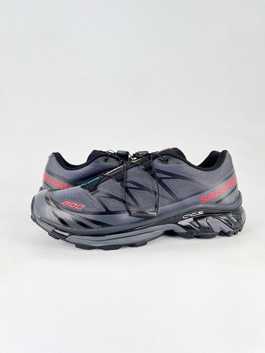 Salomon XT-6 S-LAB Outdoor Trail Running Sneakers Unisex Dark Grey Black & Red