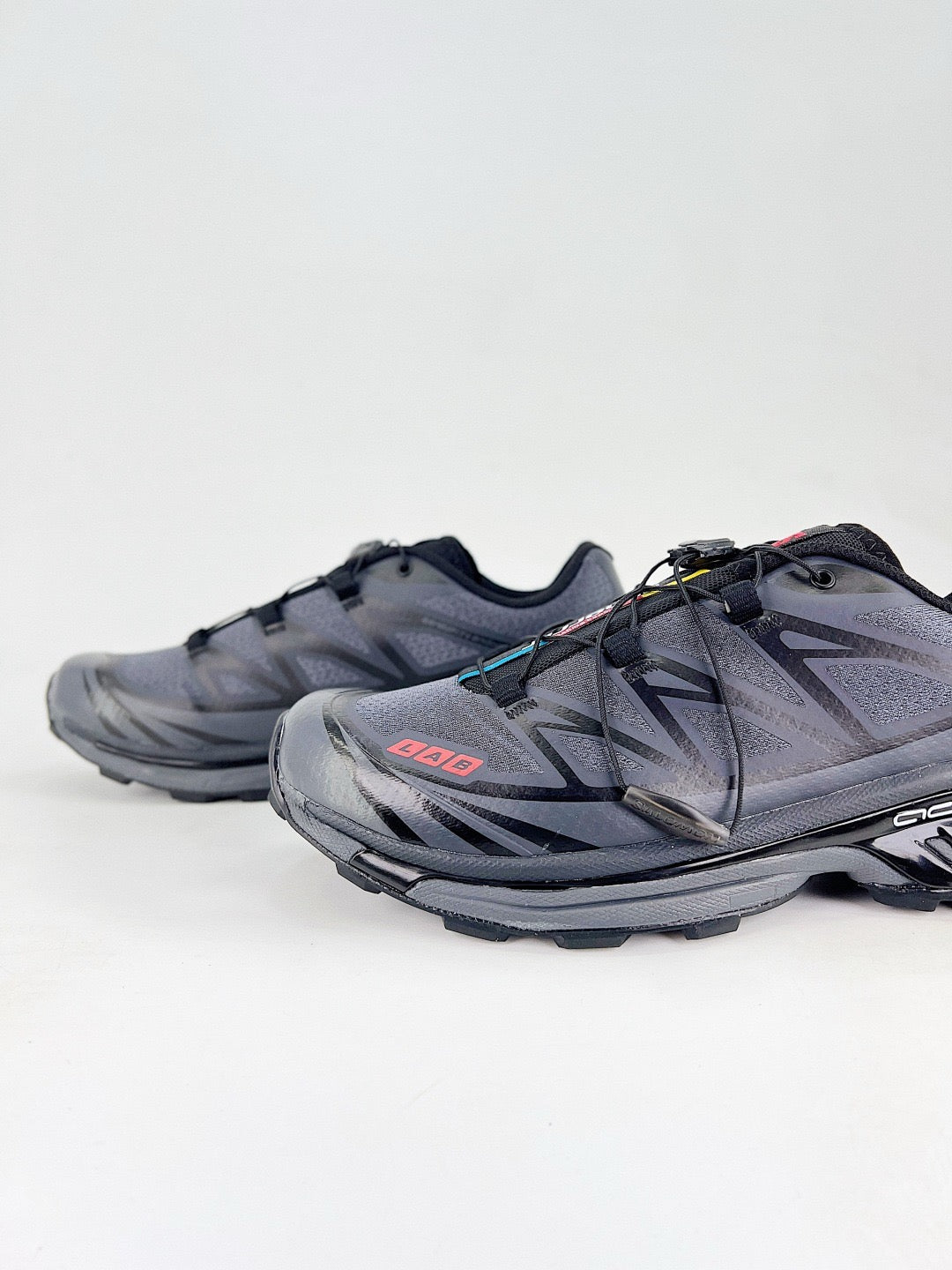 Salomon XT-6 S-LAB Outdoor Trail Running Sneakers Unisex Dark Grey Black & Red