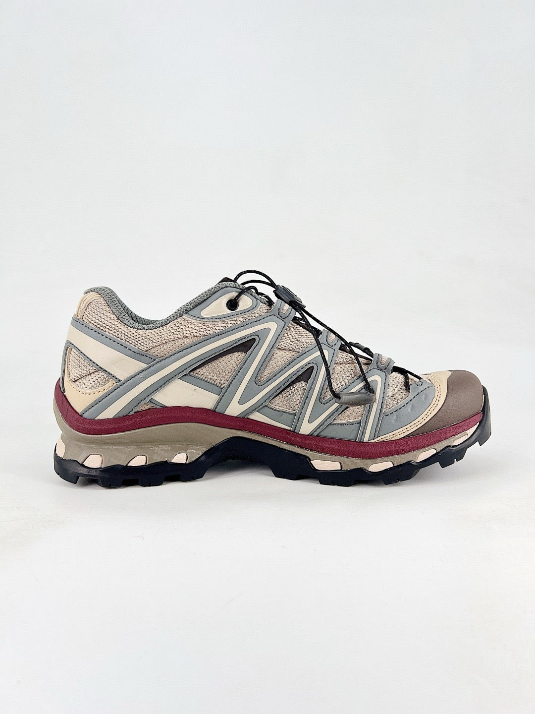 Salomon XT Quest GTX Outdoor Trail Sneakers Vintage Beige Burgundy Unisex