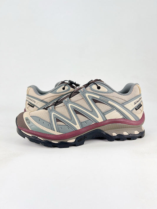 Salomon XT Quest GTX Cream Sage Burgundy Outdoor Trail Sneakers Unisex