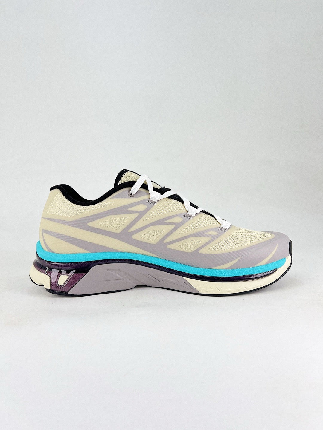 Salomon XT-6 Sneakers Cream Cyan Purple Outdoor Trail Running Shoes Unisex