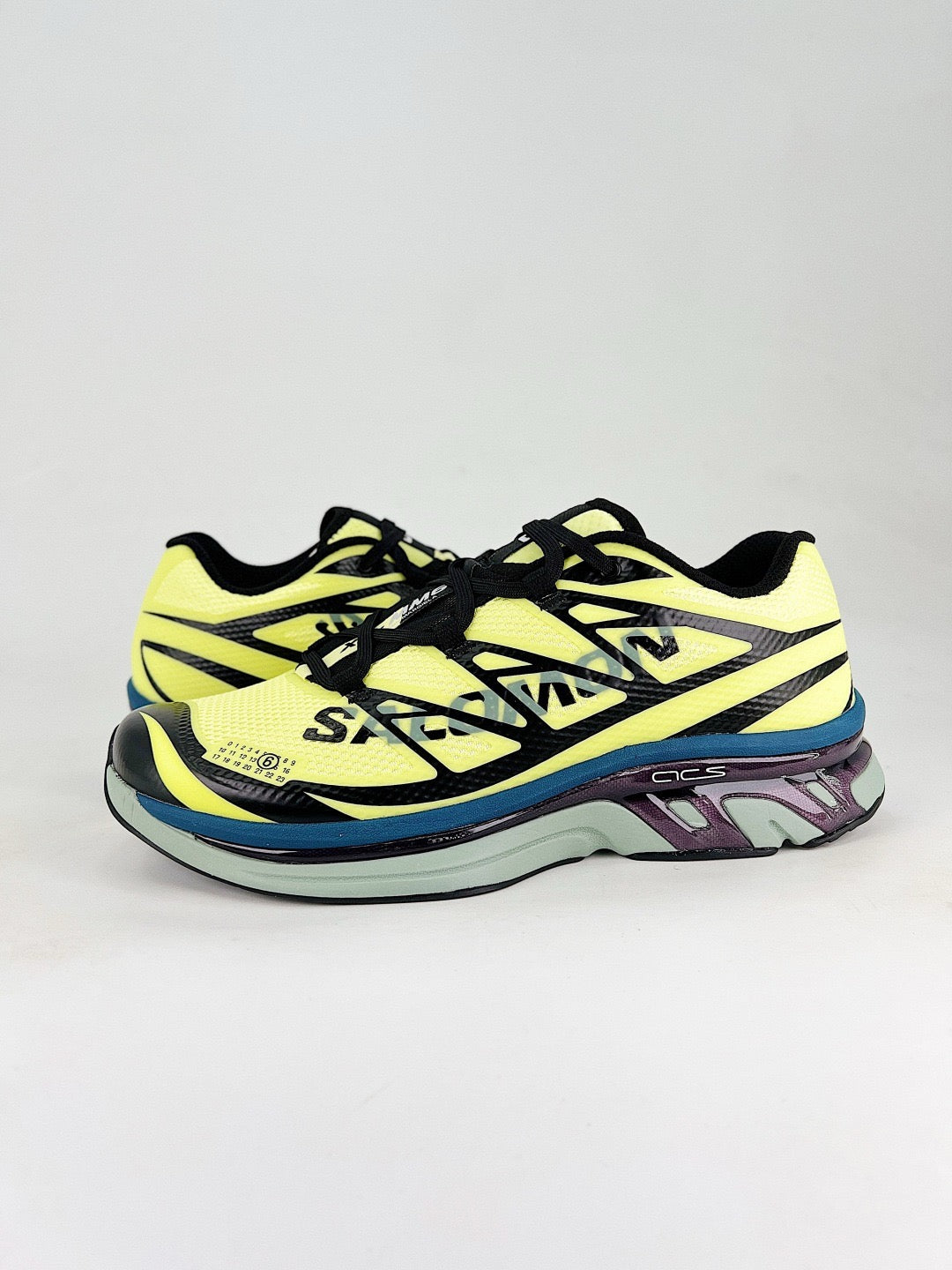 Salomon XT-6 Sneakers Fluorescent Yellow Black Trail Running Shoes Unisex