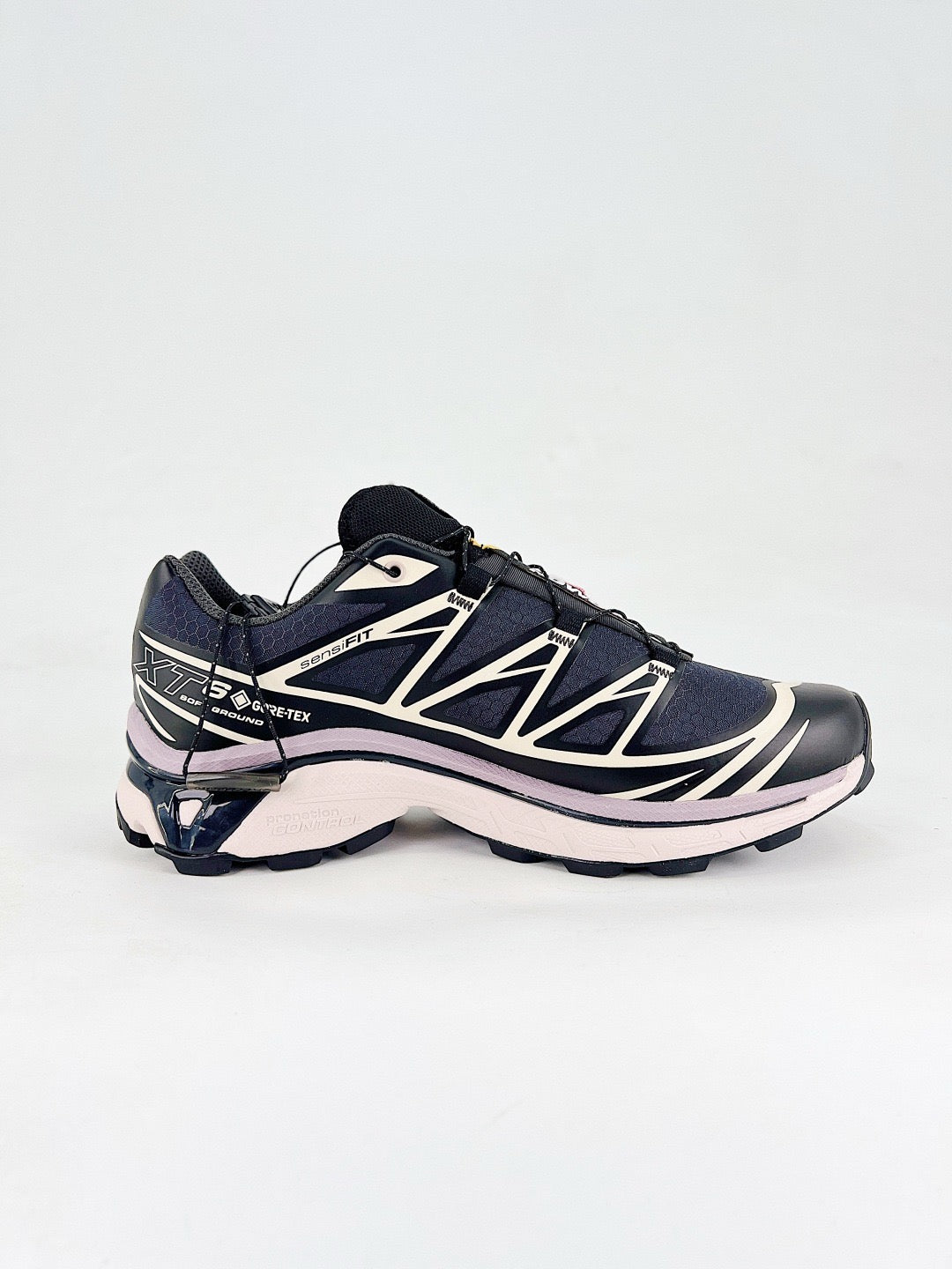 Salomon XT-6 GTX Sneakers Navy Purple Gore-Tex Waterproof Trail Shoes Unisex