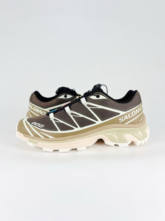 Salomon XT-6 S-LAB Sneakers Chocolate Beige Trail Running Shoes Unisex