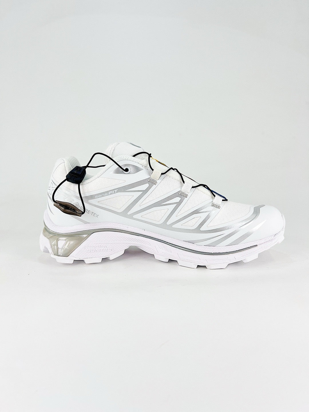Salomon XT-6 GTX Sneakers White Silver Gore-Tex Waterproof Trail Shoes Unisex