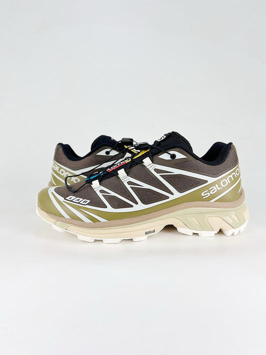 Salomon XT-6 S-LAB Sneakers Olive Brown Trail Running Shoes Unisex