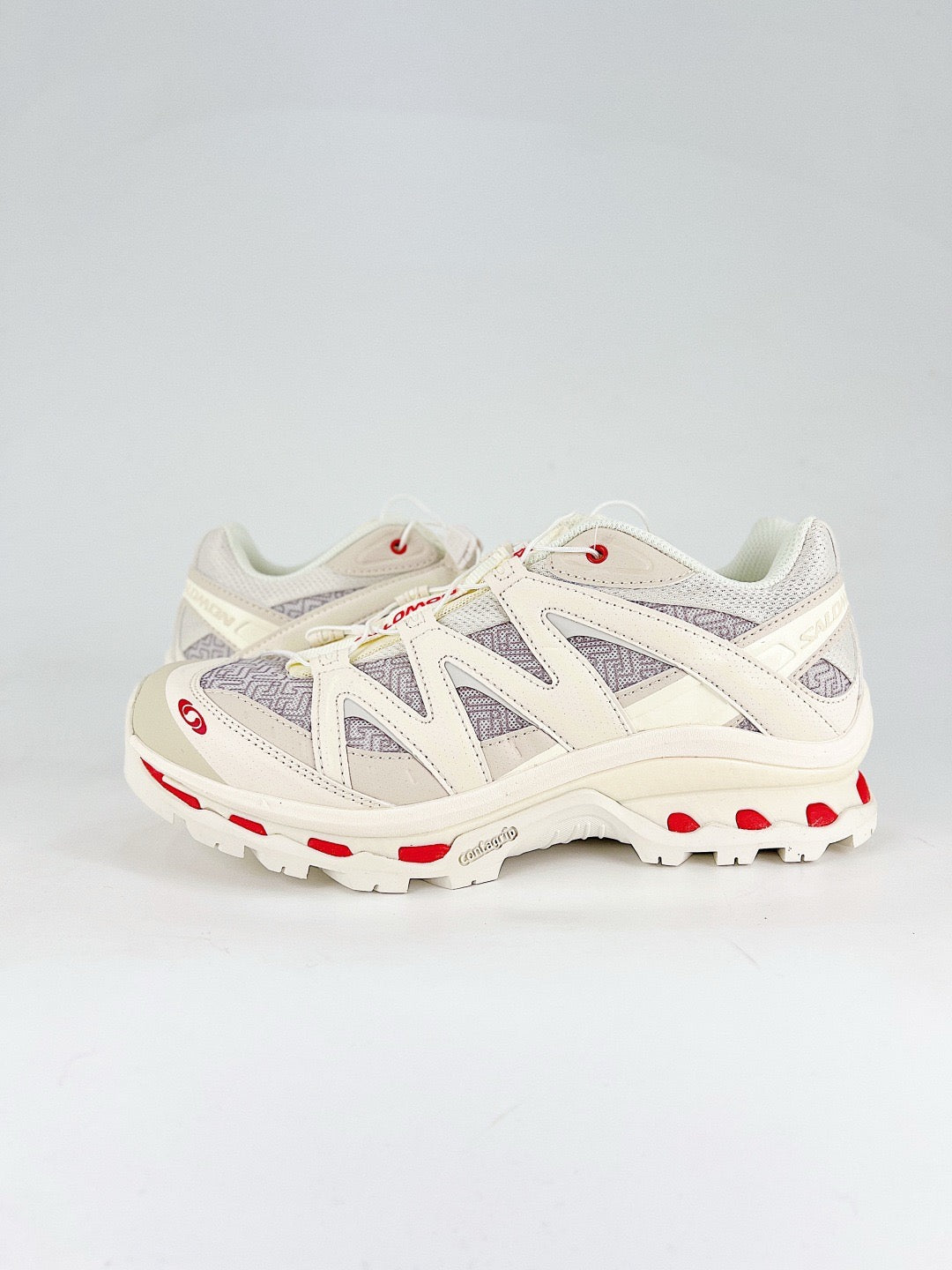 Salomon XT-Quest GTX Sneakers Cream Red Waterproof Hiking Shoes Unisex