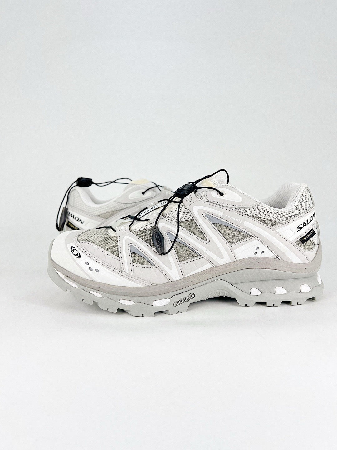 Salomon XT-Quest GTX Sneakers Off White Grey Waterproof Hiking Shoes Unisex
